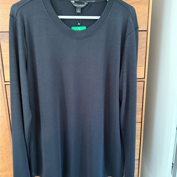 Banana Republic Luxespun Blue Long-Sleeve T-Shirt Size XL - Picture 1 of 5